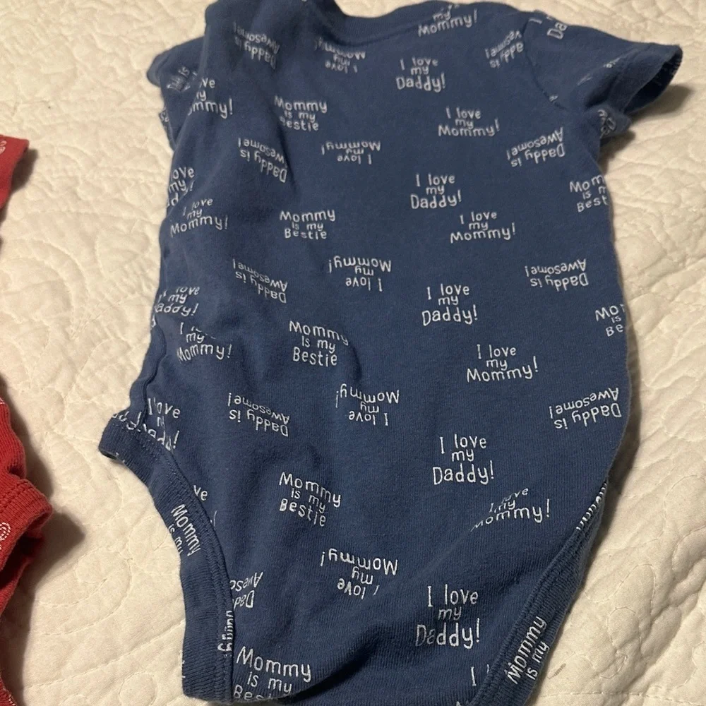 Carter's‎ Red and Blue Bodysuits set